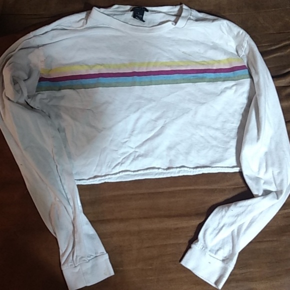 Rue21 Tops - Striped Crop Top